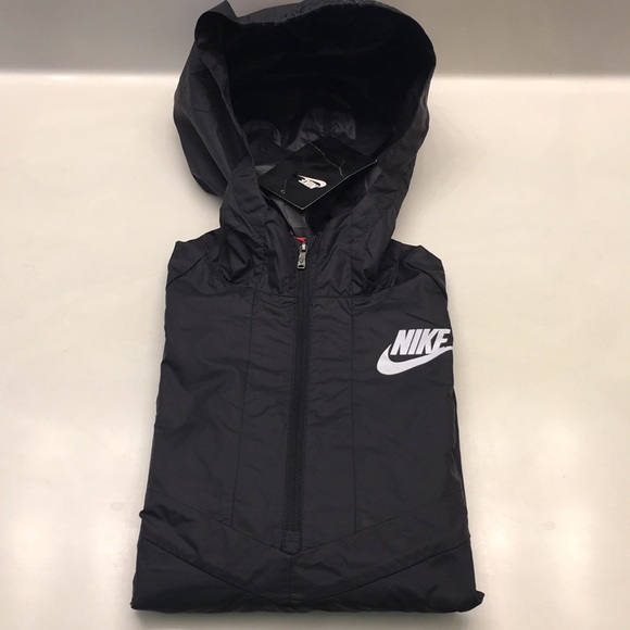New Girls Nike Windrunner 1/4 Zipped Jacket - Picture 8 of 8